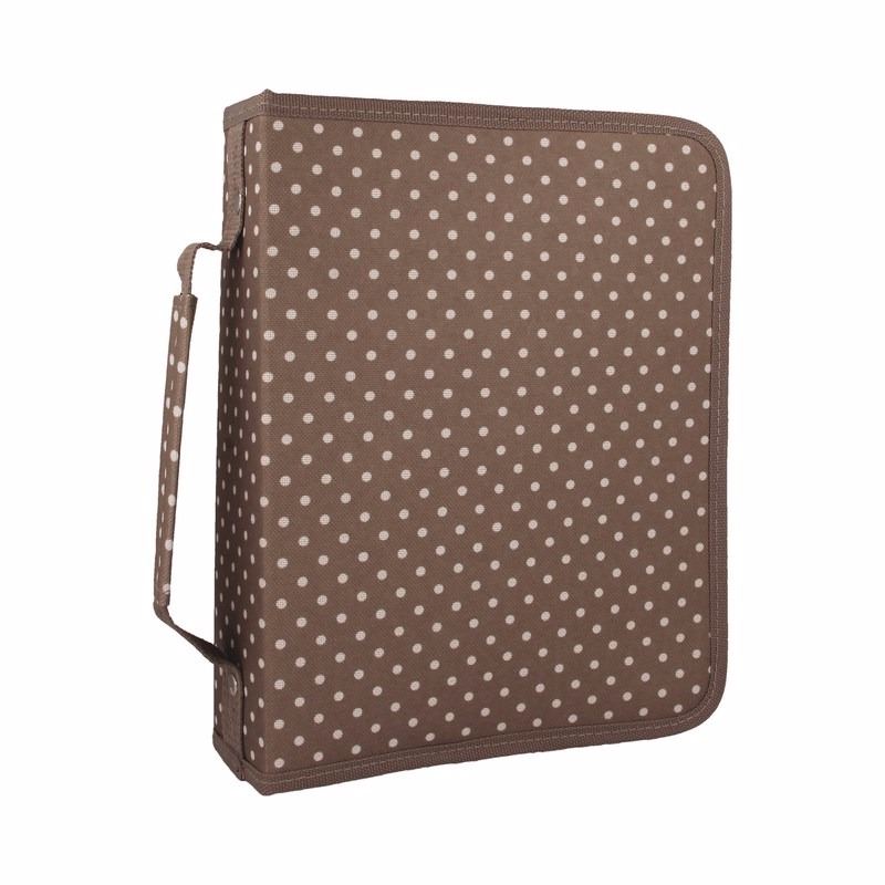 Archivador de tela con cremallera