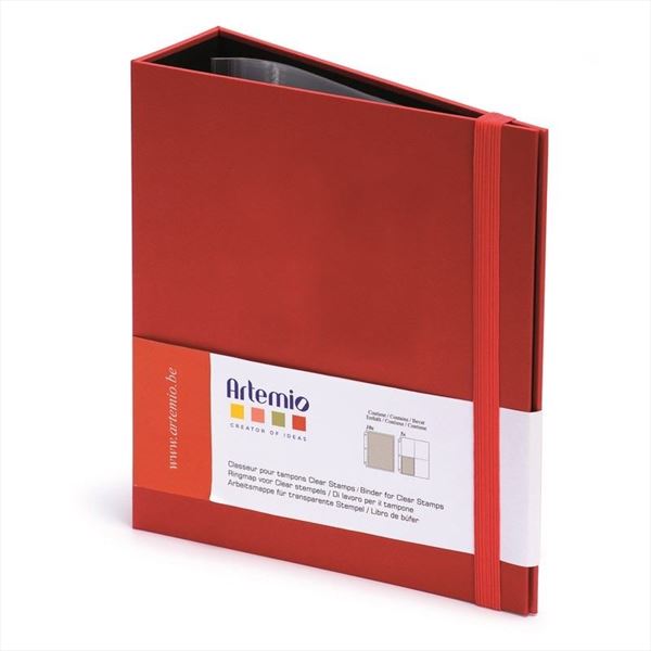 Archivador rojo con fundas 25 x 22