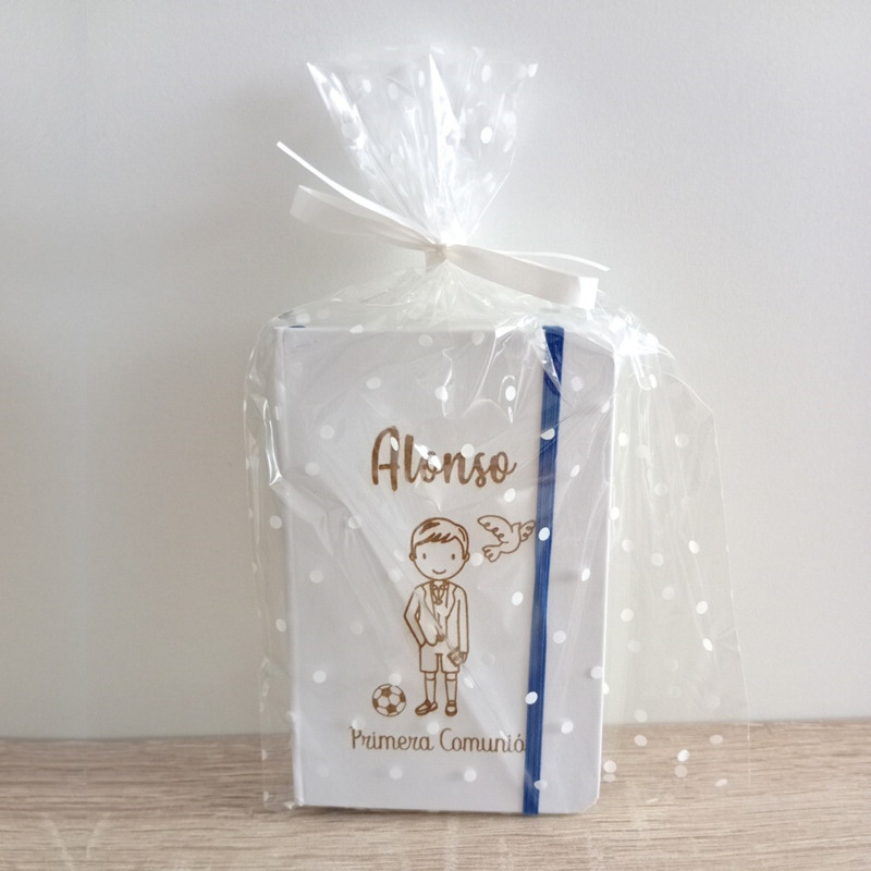 Bloc de notas personalizable azul (3)