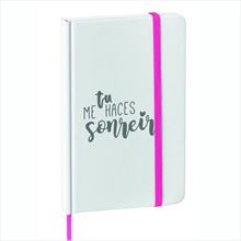 Bloc de notas personalizable rosa, regalo grabado
