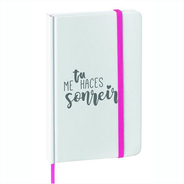 Bloc de notas personalizable rosa, regalo grabado