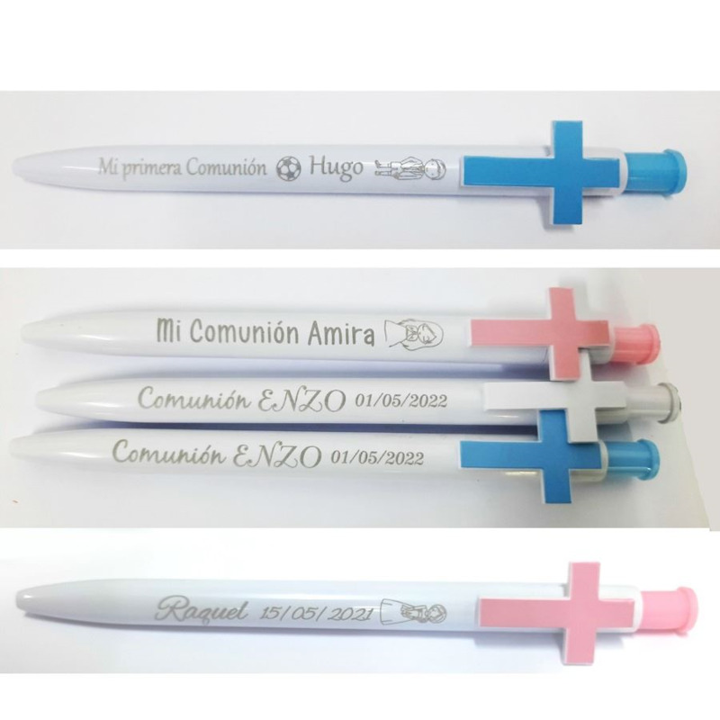 Bolígrafo con cruz en 3 colores (3)
