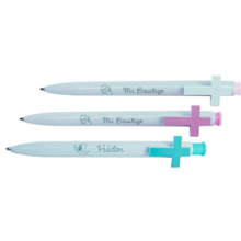 Bolígrafo con cruz en 3 colores