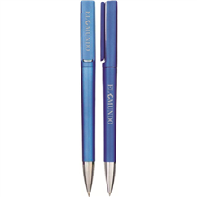 Bolígrafo con puntero azul