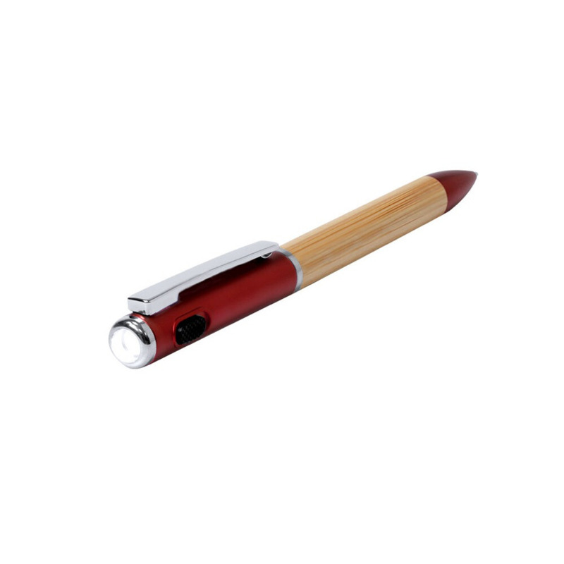 Bolígrafo de Bambú con Linterna LED Personalizable (1)