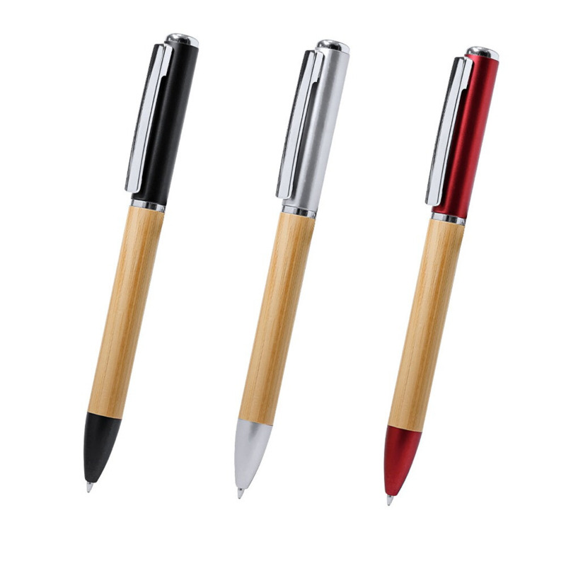 Bolígrafo de Bambú con Linterna LED Personalizable (2)