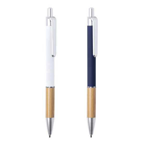 Bolígrafo de bambú y aluminio (1)