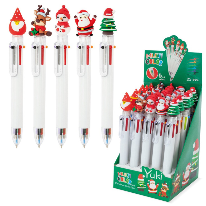 Bolígrafo de navidad multicolor personalizable