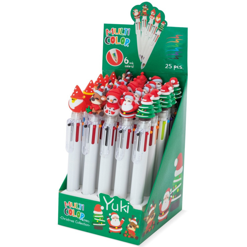 Bolígrafo de navidad multicolor personalizable (2)