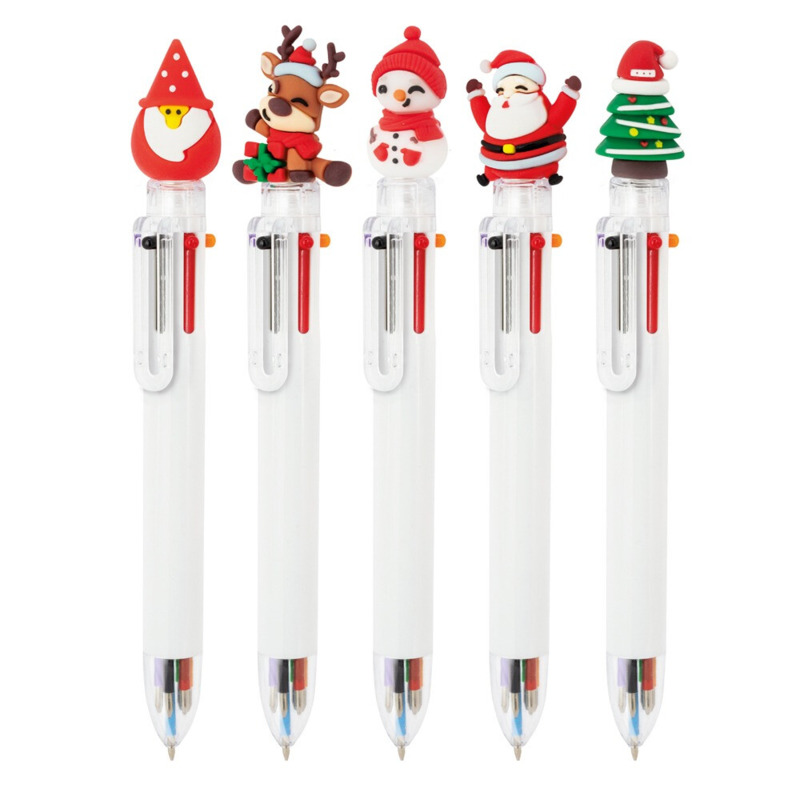 Bolígrafo de navidad multicolor personalizable (3)