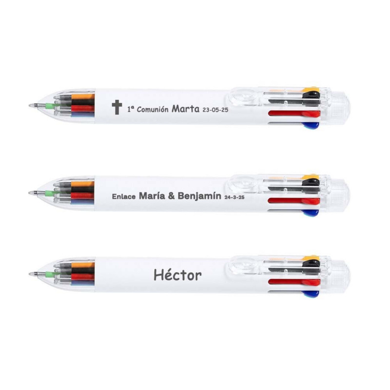 Bolígrafo multicolor con grabado (1)