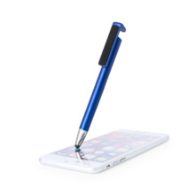 Bolígrafo soporta móvil con borra huellas 3 colores