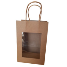 Bolsa kraft para regalos con ventana