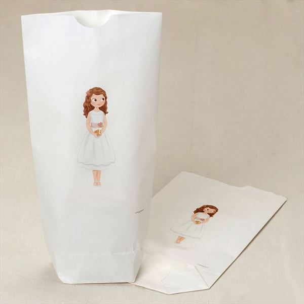 Bolsa papel niña comunión vestido corto