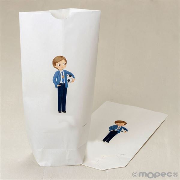 Bolsa papel niño comunión con pelota