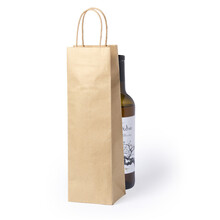 Bolsa para vino Kraft para botellas 75 cl.