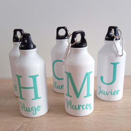 Bidón con nombre grabado a color