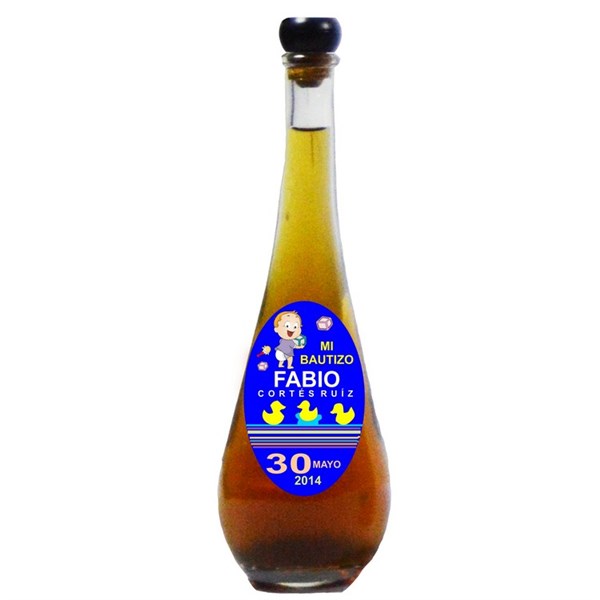 Botella de licor para regalar en bautizos 12 modelos (3)