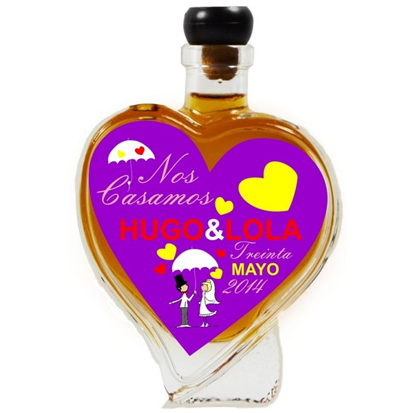 Botella de novios de corazón 13 modelos (2)