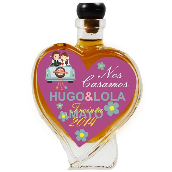 Botella de novios de corazón 13 modelos (3)