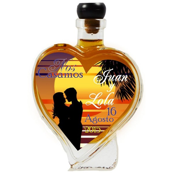 Botella de novios de corazón 13 modelos (10)