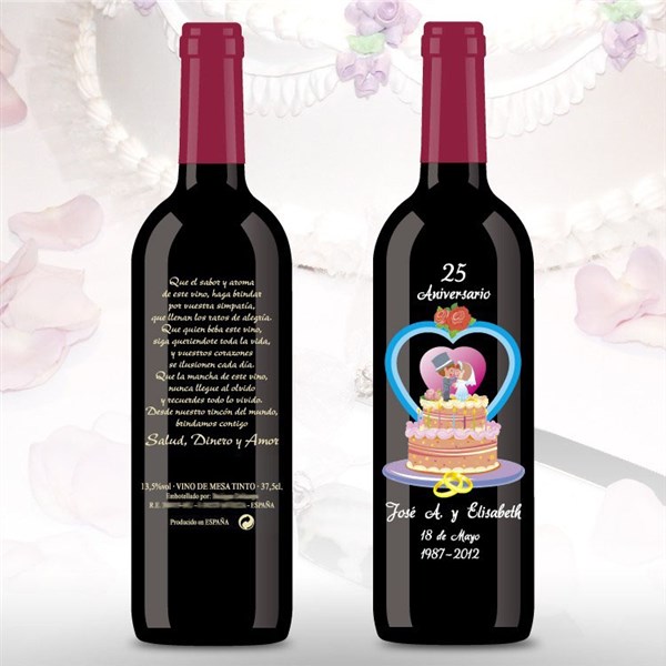Botella de Vino de 25 aniversario (1)