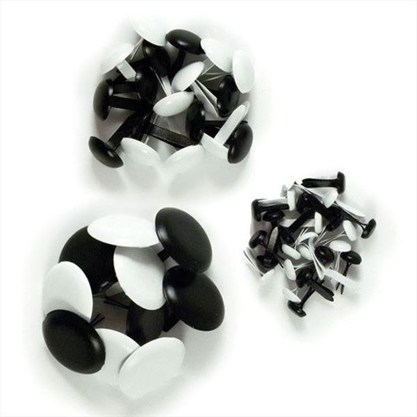 Brads Blancos y Negros 3 medidas