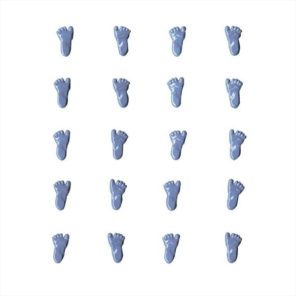 Brads de mini pies azules