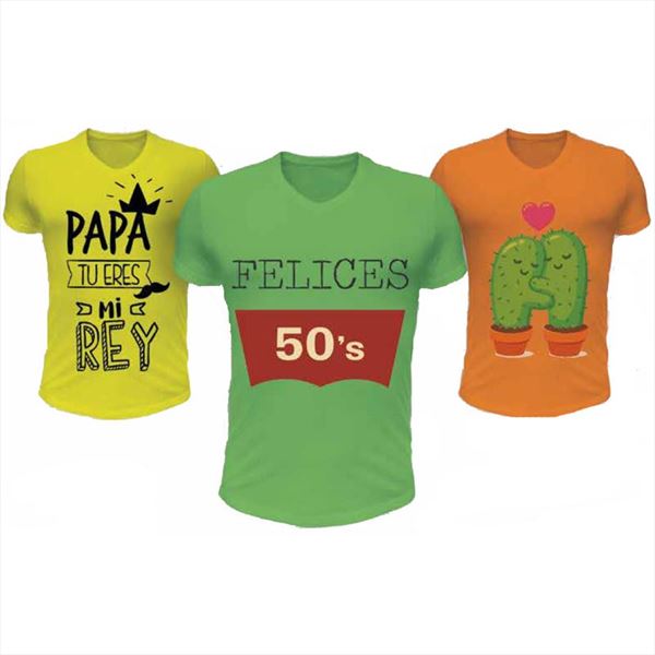 Camiseta técnica de colores grabada con DTF