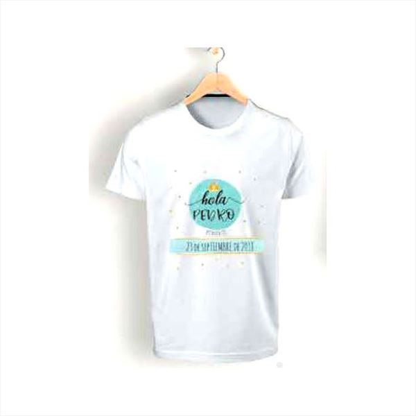 Camiseta blanca de niño personalizada con sublimación