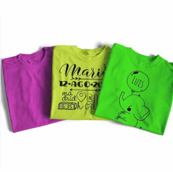 Camiseta técnica de colores grabada con DTF (1)