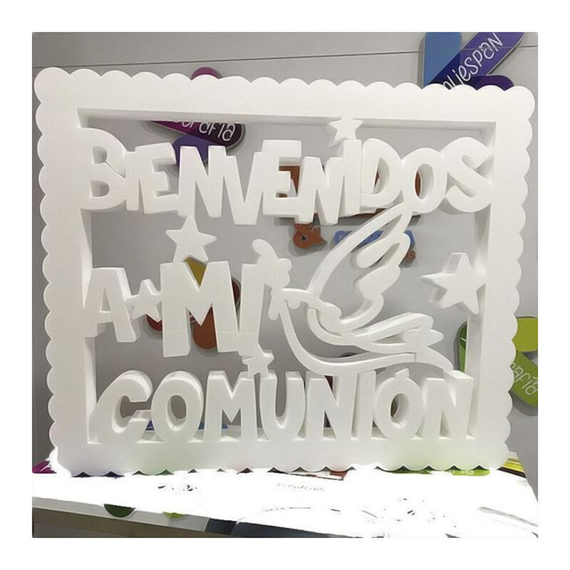 Cartel Bienvenidos a mi comunión