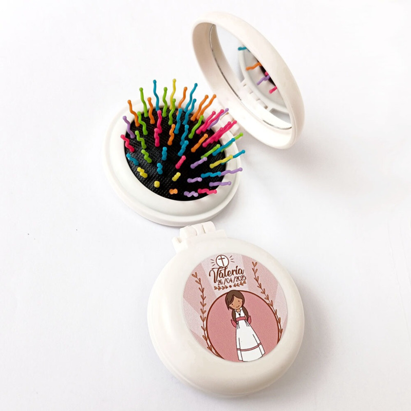Cepillo espejo de bolso personalizado (2)