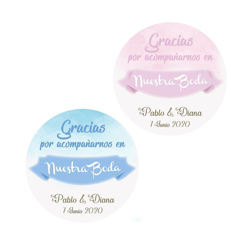 Chapas con frase de boda