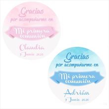 Chapas con frase de comunión