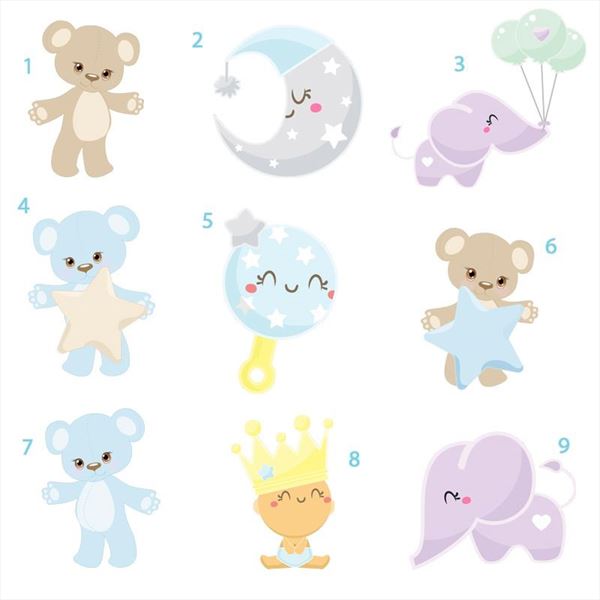 Chapas para bautizo con bebé (3)