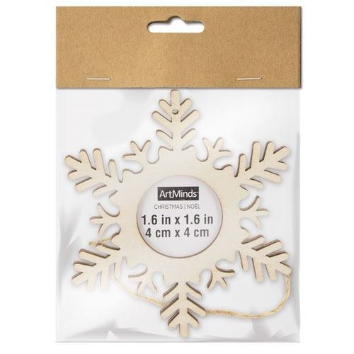 Colgante navidad para foto Copito de madera natural (3)