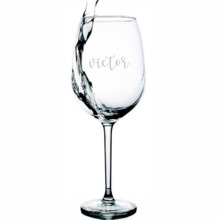 Detalle de boda Copa de vino personalizada para invitados