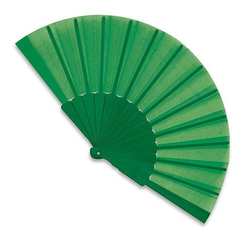 Abanico de PVC y tela en 12 colores personalizable (6)