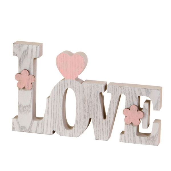 Decoración de madera Love