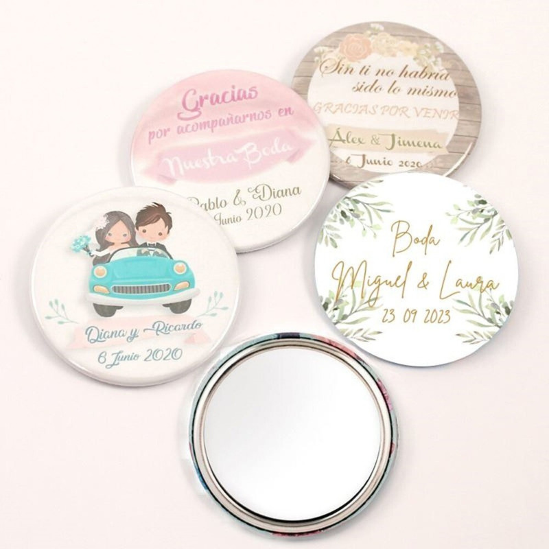 Espejo chapa de boda varios diseños (2)