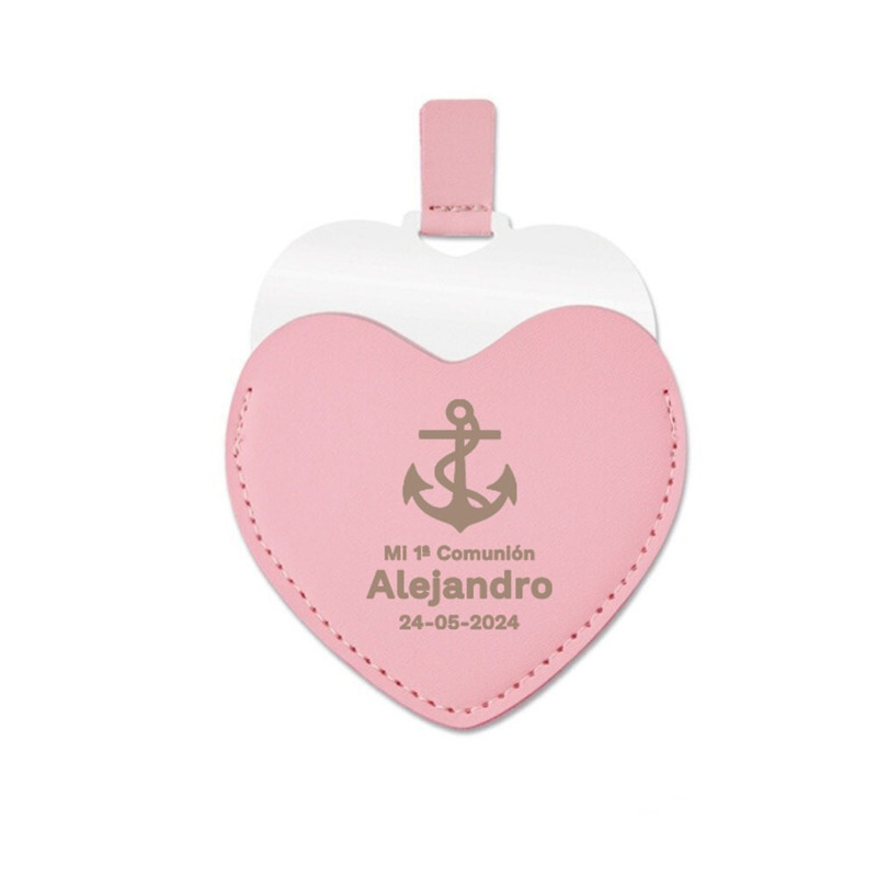 Espejo con forma de corazón y funda a juego (3)