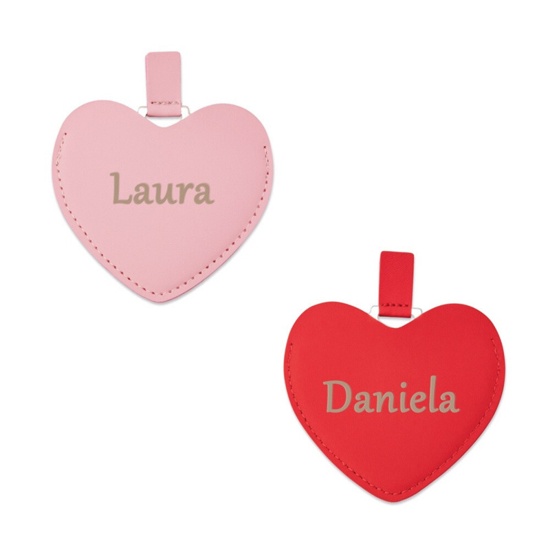 Espejo con forma de corazón y funda a juego (1)