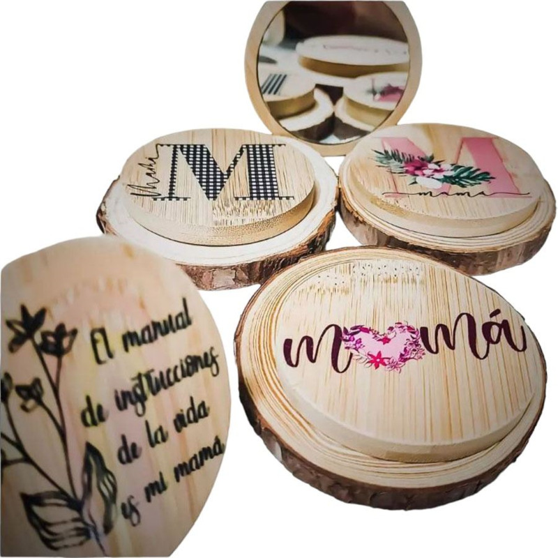 Espejo de madera personalizado