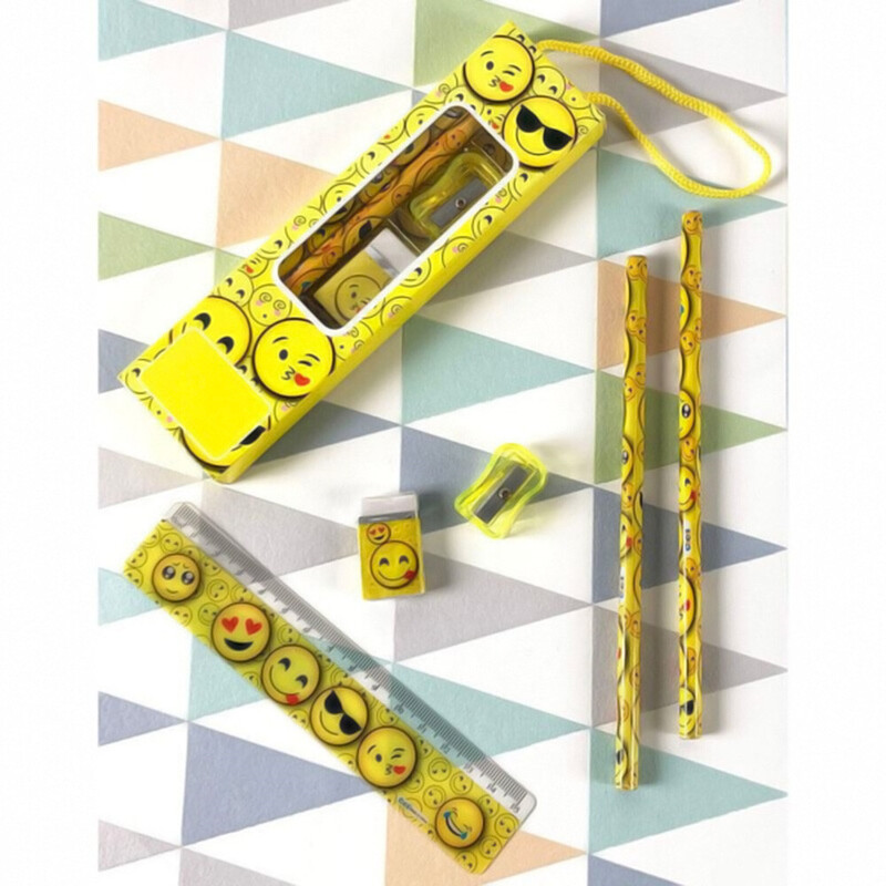 Estuche escritura emoticonos