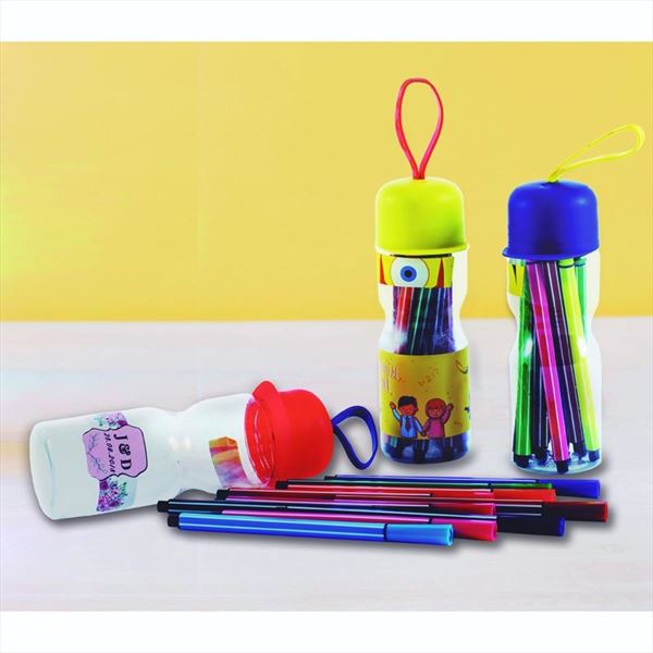 Estuche gorra con rotuladores personalizable, detalle infantil