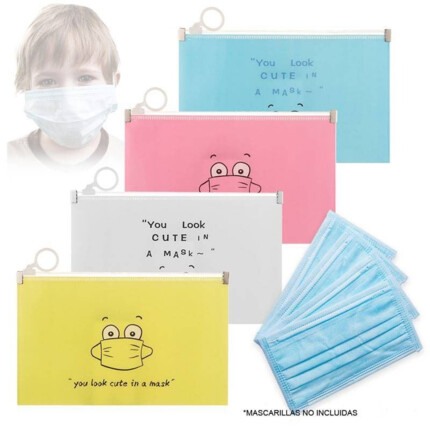 Estuche portamascarilla PVC
