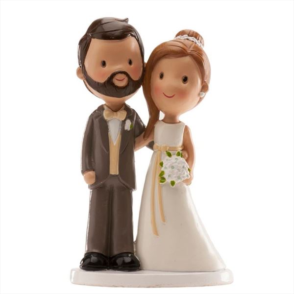 Figura de boda novio con barba