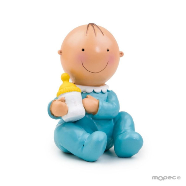 Figura de tarta de bebé Pit con biberón