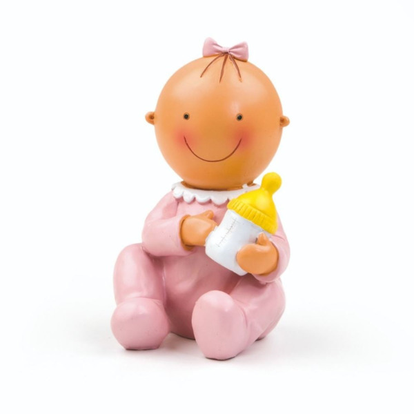 Figura de tarta de bebé Pita con biberón